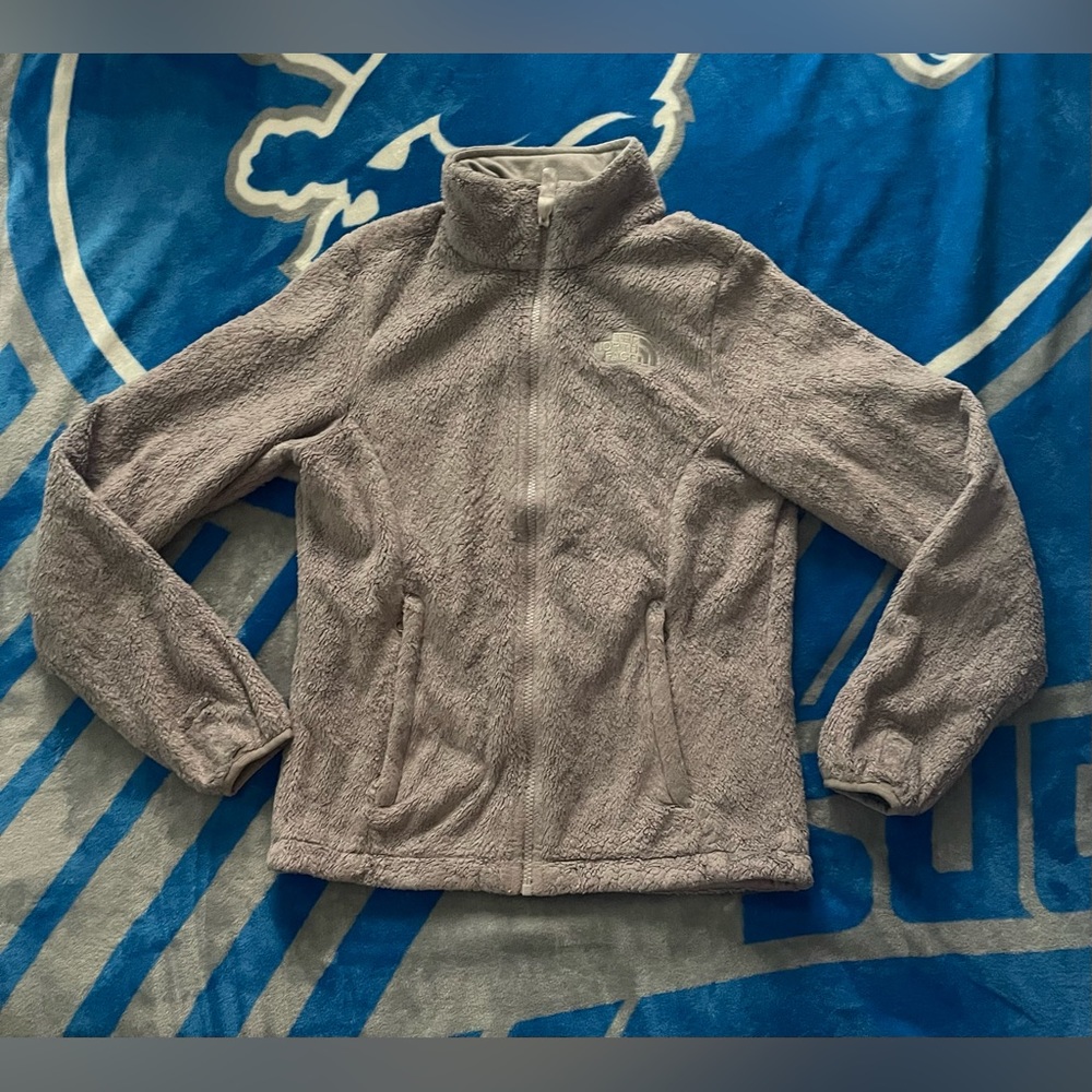 North Face zip up. Grey